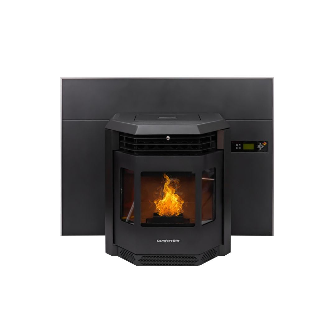 HP22i-Black 2,800 sq. ft. Pellet Stove Fireplace Insert with a 47