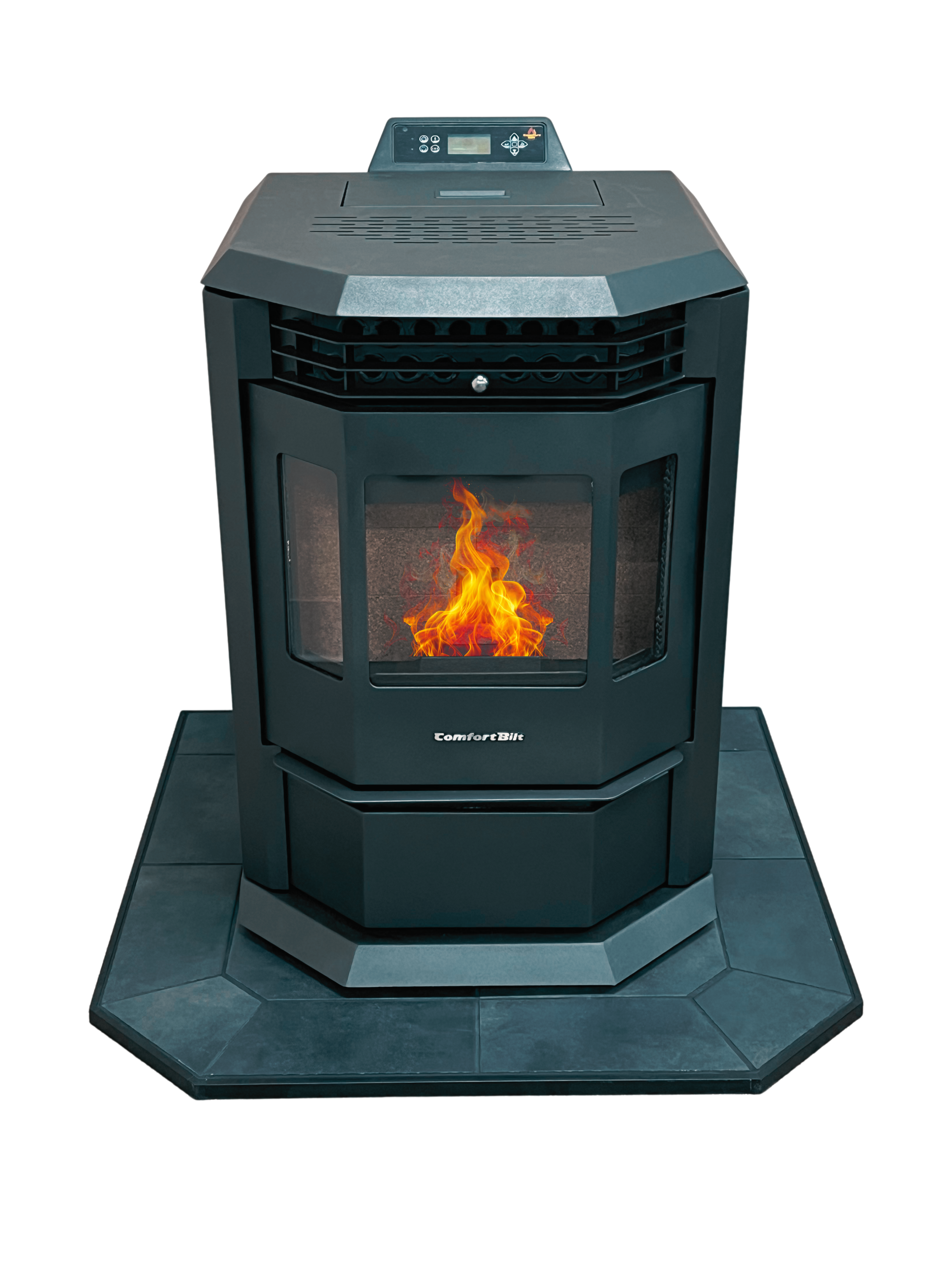 COMBO DEAL- HP22 Black Pellet Stove with 36
